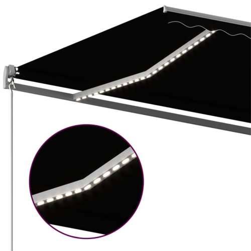 Automatska tenda sa senzorom za vjetar LED 450x300 cm antracit - Antracit 450 x 300 cm 1 Cijena
