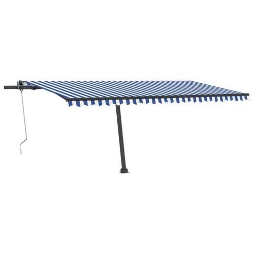 Samostojeća automatska tenda 500 x 350 cm plavo-bijela Plava i bijela 500 x 350 cm 1 Cijena