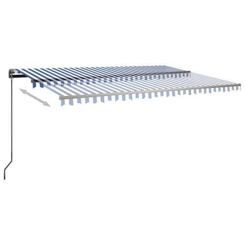 Samostojeća automatska tenda 500 x 350 cm plavo-bijela Plava i bijela 500 x 350 cm 1 Cijena