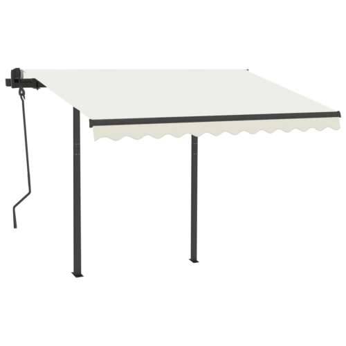 Automatska tenda sa senzorom za vjetar LED 3 x 2,5 m krem Cijena