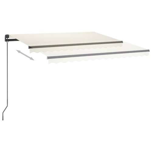 Automatska tenda sa senzorom za vjetar LED 3 x 2,5 m krem Cijena