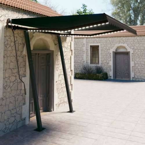 Automatska tenda sa senzorom za vjetar LED 3 x 2,5 m antracit - Antracit 3 x 2.5 m 1 Cijena
