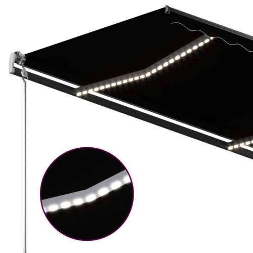 Automatska tenda sa senzorom za vjetar LED 3 x 2,5 m antracit - Antracit 3 x 2.5 m 1 Cijena