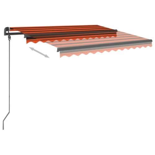Automatska tenda sa senzorom LED 3 x 2,5 m narančasto-smeđa Cijena