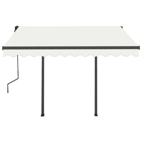 Tenda na ručno uvlačenje s LED svjetlima 3,5 x 2,5 m krem - Krema 3.5 x 2.5 m 1 Cijena