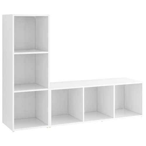 TV ormarići 2 kom bijeli 107 x 35 x 37 cm od konstruiranog drva - Bijela 107 x 35 x 37 cm 1 Cijena