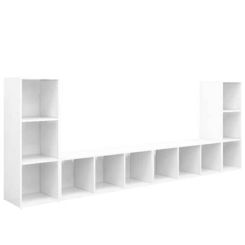 TV ormarići 4 kom bijeli 107 x 35 x 37 cm od konstruiranog drva - Bijela 4 Cijena