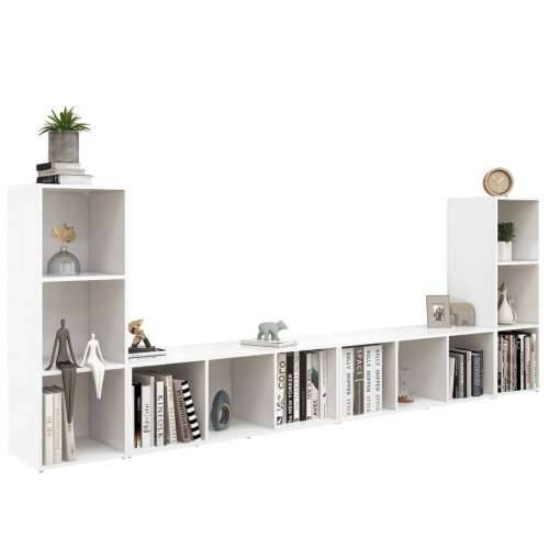 TV ormarići 4 kom bijeli 107 x 35 x 37 cm od konstruiranog drva - Bijela 4 Cijena