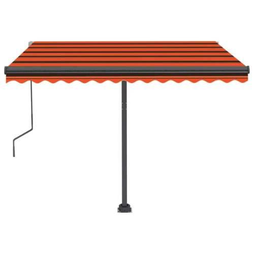 Automatska tenda sa senzorom LED 300x250 cm narančasto-smeđa - Šareni 300 x 250 cm 1 Cijena