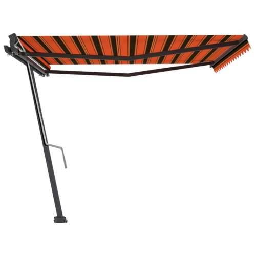 Samostojeća tenda ručno uvlačenje 400 x 300 cm narančasto-smeđa - Šareni 400 x 300 cm 1 Cijena