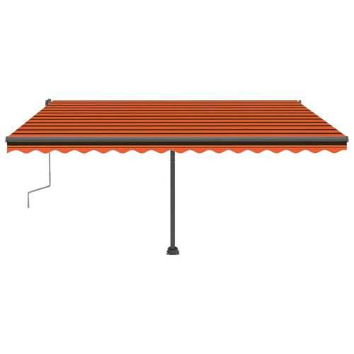 Samostojeća tenda ručno uvlačenje 400 x 300 cm narančasto-smeđa - Šareni 400 x 300 cm 1 Cijena