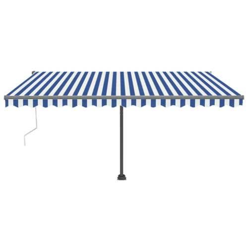 Samostojeća automatska tenda 400 x 300 cm plavo-bijela Plava i bijela 400 x 300 cm 1 Cijena