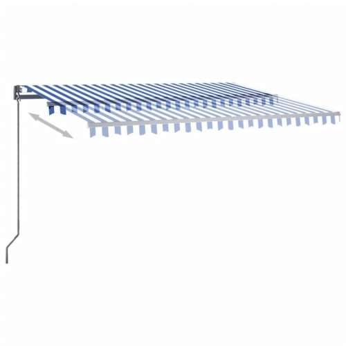 Samostojeća automatska tenda 400 x 300 cm plavo-bijela Plava i bijela 400 x 300 cm 1 Cijena