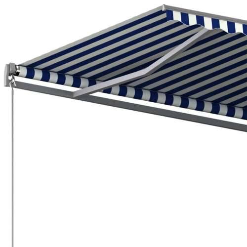Samostojeća automatska tenda 400 x 300 cm plavo-bijela Plava i bijela 400 x 300 cm 1 Cijena