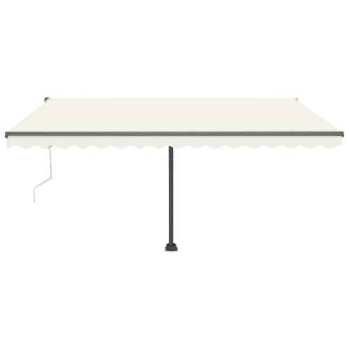 Automatska tenda sa senzorom za vjetar LED 400 x 300 cm krem - Krema 400 x 300 cm 1 Cijena