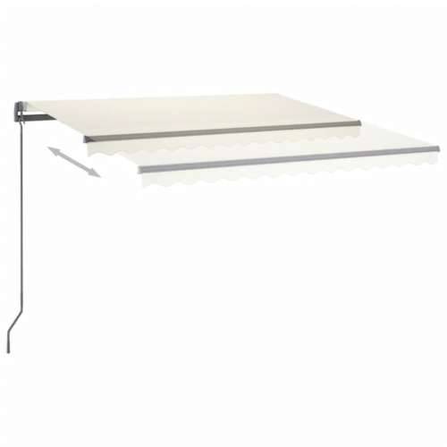 Automatska tenda sa senzorom za vjetar LED 400 x 300 cm krem - Krema 400 x 300 cm 1 Cijena