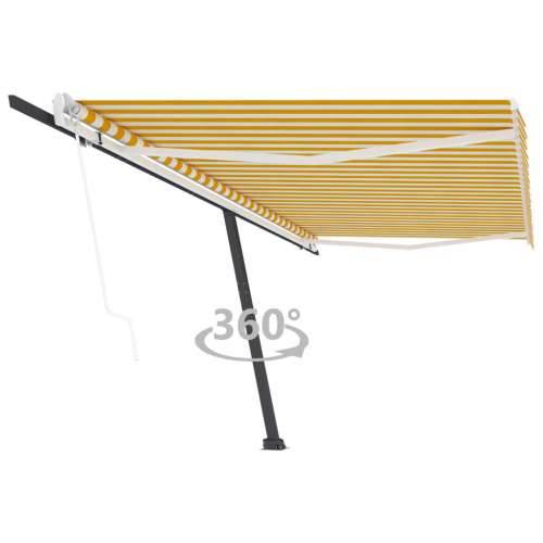 Samostojeća automatska tenda 500x300 cm žuto-bijela Žuta i bijela 500 x 300 cm 1 Cijena