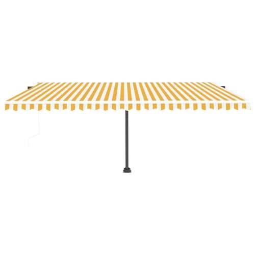 Samostojeća automatska tenda 500x300 cm žuto-bijela Žuta i bijela 500 x 300 cm 1 Cijena