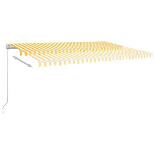 Samostojeća automatska tenda 500x300 cm žuto-bijela Žuta i bijela 500 x 300 cm 1 Cijena