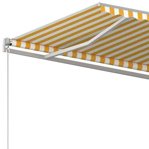 Samostojeća automatska tenda 500x300 cm žuto-bijela Žuta i bijela 500 x 300 cm 1 Cijena