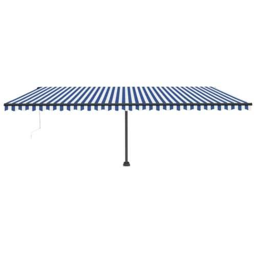 Samostojeća automatska tenda 600 x 300 cm plavo-bijela Plava i bijela 600 x 300 cm 1 Cijena