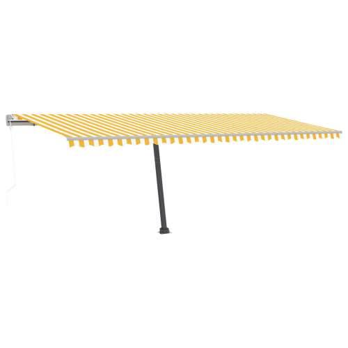 Samostojeća automatska tenda 600 x 300 cm žuto-bijela Žuta i bijela 600 x 300 cm 1 Cijena