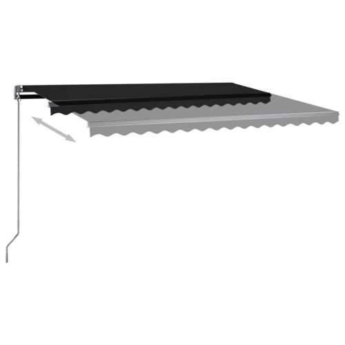 Automatska tenda sa senzorom za vjetar LED 400x350 cm antracit - Antracit 400 x 350 cm 1 Cijena