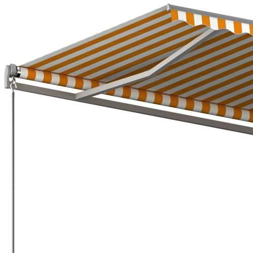 Samostojeća automatska tenda 500 x 350 cm žuto-bijela Žuta i bijela 500 x 350 cm 1 Cijena