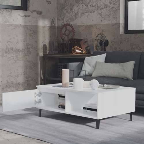 Stolić za kavu bijeli 90 x 60 x 35 cm od iverice - Bijela 1 Cijena