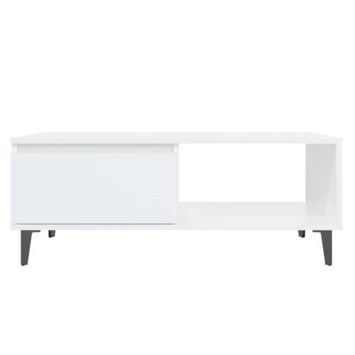 Stolić za kavu bijeli 90 x 60 x 35 cm od iverice - Bijela 1 Cijena