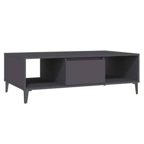 Stolić za kavu sivi 103,5 x 60 x 35 cm konstruirano drvo - Siva 1 Cijena