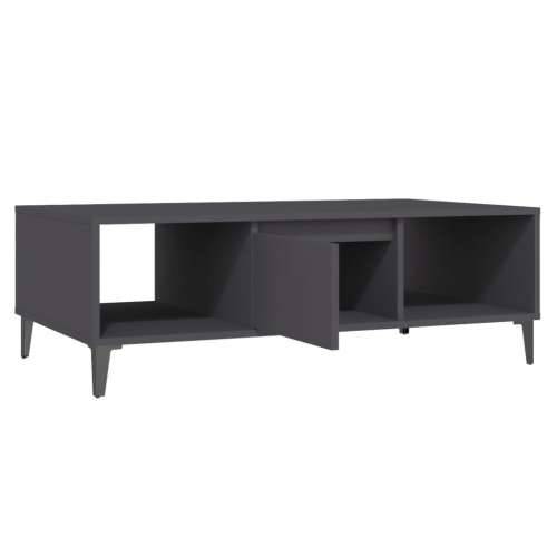 Stolić za kavu sivi 103,5 x 60 x 35 cm konstruirano drvo - Siva 1 Cijena