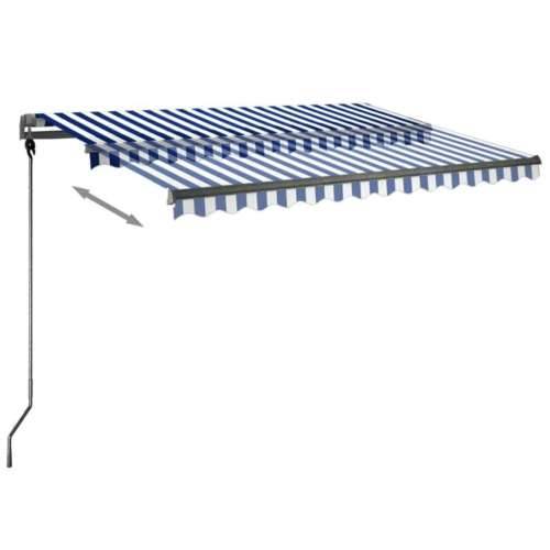 Samostojeća automatska tenda 300 x 250 cm plavo-bijela Plava i bijela 300 x 250 cm 1 Cijena