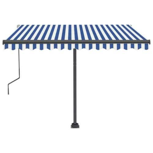 Samostojeća automatska tenda 300 x 250 cm plavo-bijela Plava i bijela 300 x 250 cm 1 Cijena