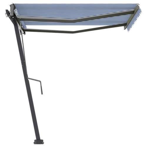 Samostojeća automatska tenda 300 x 250 cm plavo-bijela Plava i bijela 300 x 250 cm 1 Cijena