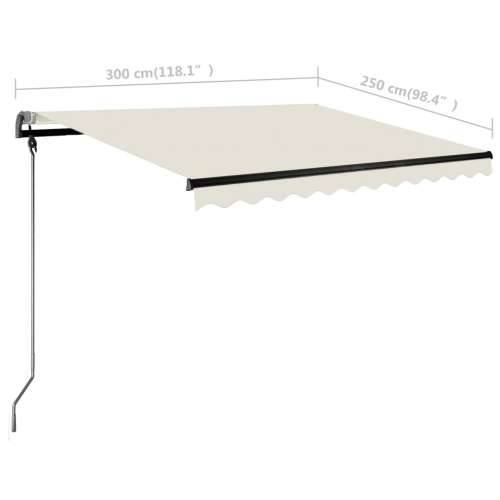 Samostojeća automatska tenda 300 x 250 cm krem - Krema 300 x 250 cm 1 Cijena