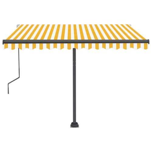 Samostojeća automatska tenda 300 x 250 cm žuto-bijela Žuta i bijela 300 x 250 cm 1 Cijena