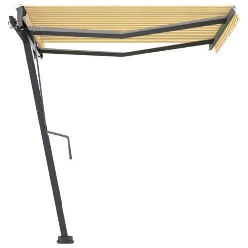 Samostojeća automatska tenda 300 x 250 cm žuto-bijela Žuta i bijela 300 x 250 cm 1 Cijena