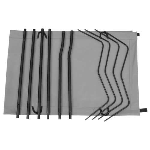 Kreveti za kampiranje 2 kom 180x60x19 cm tkanina i čelik sivi - Siva 2 Cijena