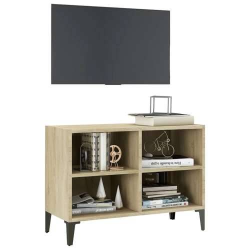 TV ormarić s metalnim nogama boja hrasta sonome 69,5x30x50 cm - sonoma hrast 1 69.5 cm Cijena