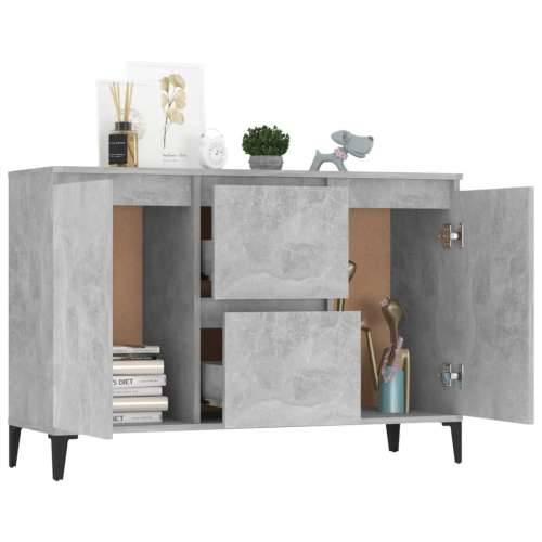 Komoda siva boja betona 104 x 35 x 70 cm od konstruiranog drva Beton siva 1 Cijena