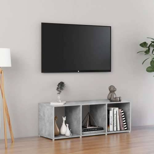 TV ormarić boja betona 107 x 35 x 37 cm od konstruiranog drva - Beton siva 1 37 cm 107 cm Cijena