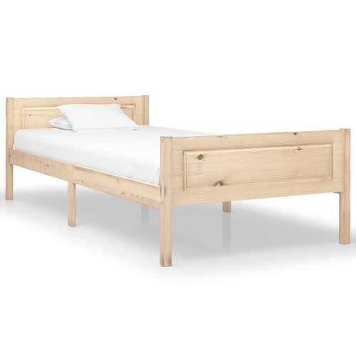 Okvir za krevet od masivne borovine 100 x 200 cm Smeđa 100 x 200 cm Cijena