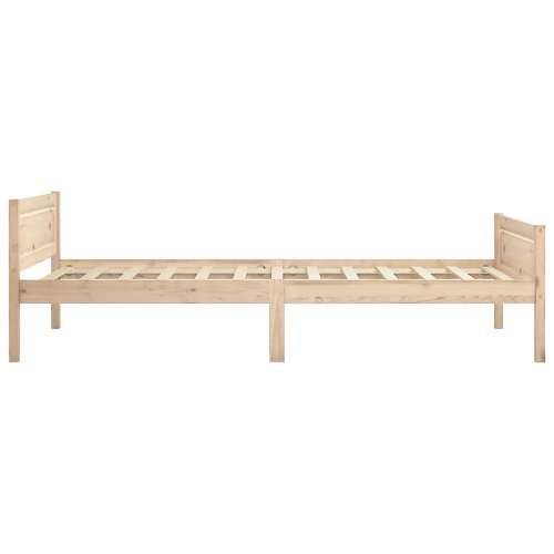 Okvir za krevet od masivne borovine 100 x 200 cm Smeđa 100 x 200 cm Cijena