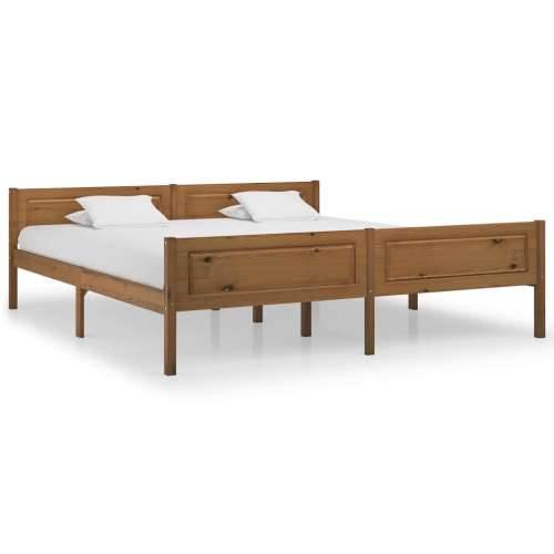 Okvir za krevet od masivne borovine boja meda 180 x 200 cm - boja meda 180 x 200 cm Cijena