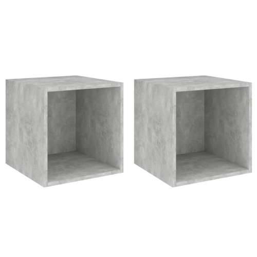Zidni ormarići 2 kom boja betona 37x37x37 cm konstruirano drvo - Beton siva 2 1 Cijena