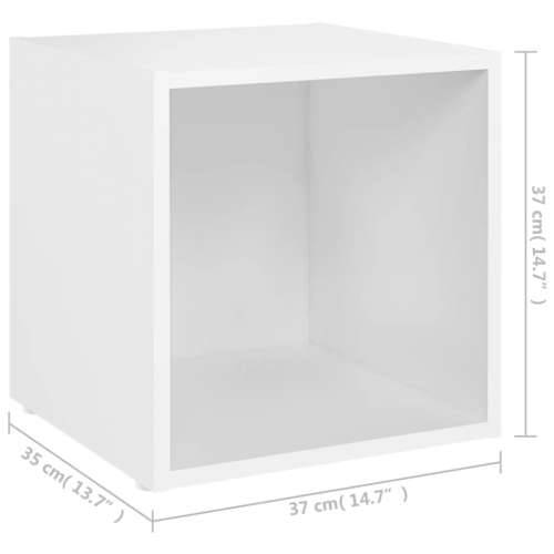 TV ormarić bijeli 37 x 35 x 37 cm od iverice - Bijela 1 Cijena