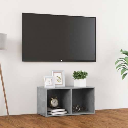 TV ormarić boja betona 72 x 35 x 36,5 cm od konstruiranog drva - Beton siva 1 36.5 cm 72 cm Cijena