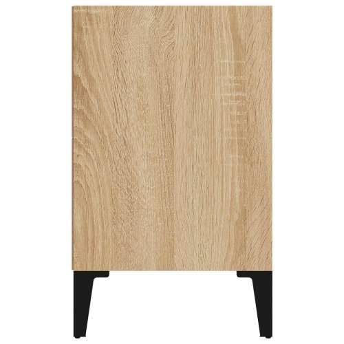 Noćni ormarić s metalnim nogama boja hrasta 40 x 30 x 50 cm - sonoma hrast 1 Cijena