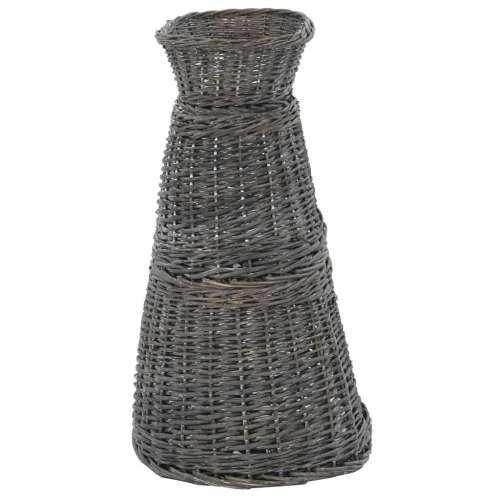 3-dijelni set košara za mačke s jastucima sivi 47x34x60 cm vrba - Siva Cijena